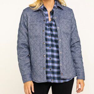 Dickies Women's Size Small Blue Quilted Jacket